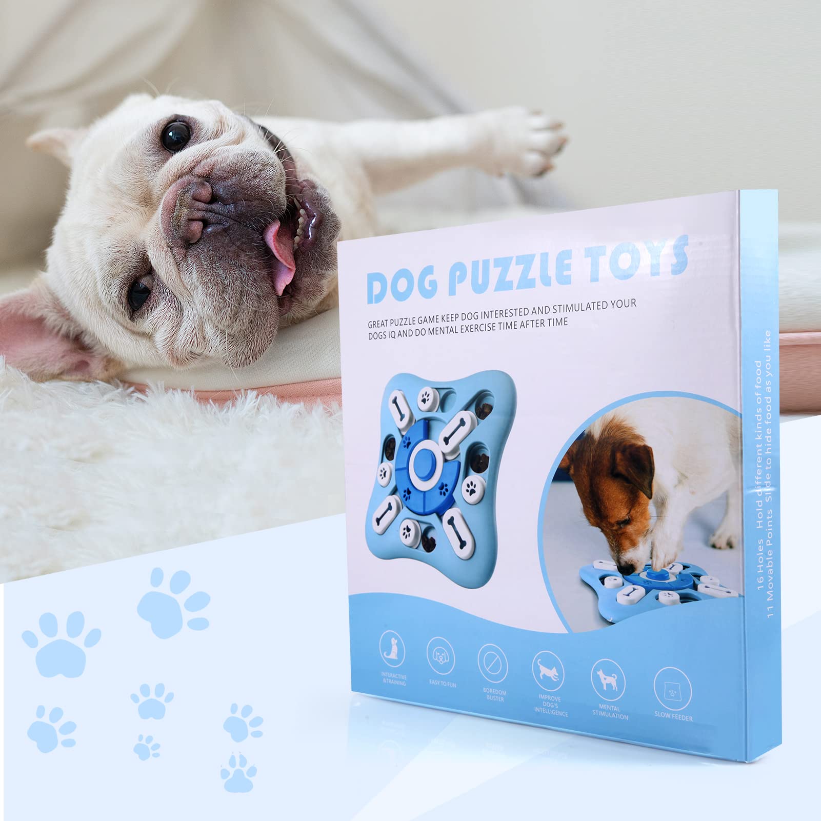 AVOAR dog puzzle toy shown from a side angle.