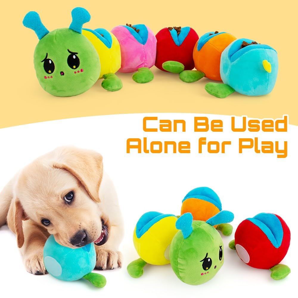 AWOOF Dog Snuffle Toy separated into its six ball sections.