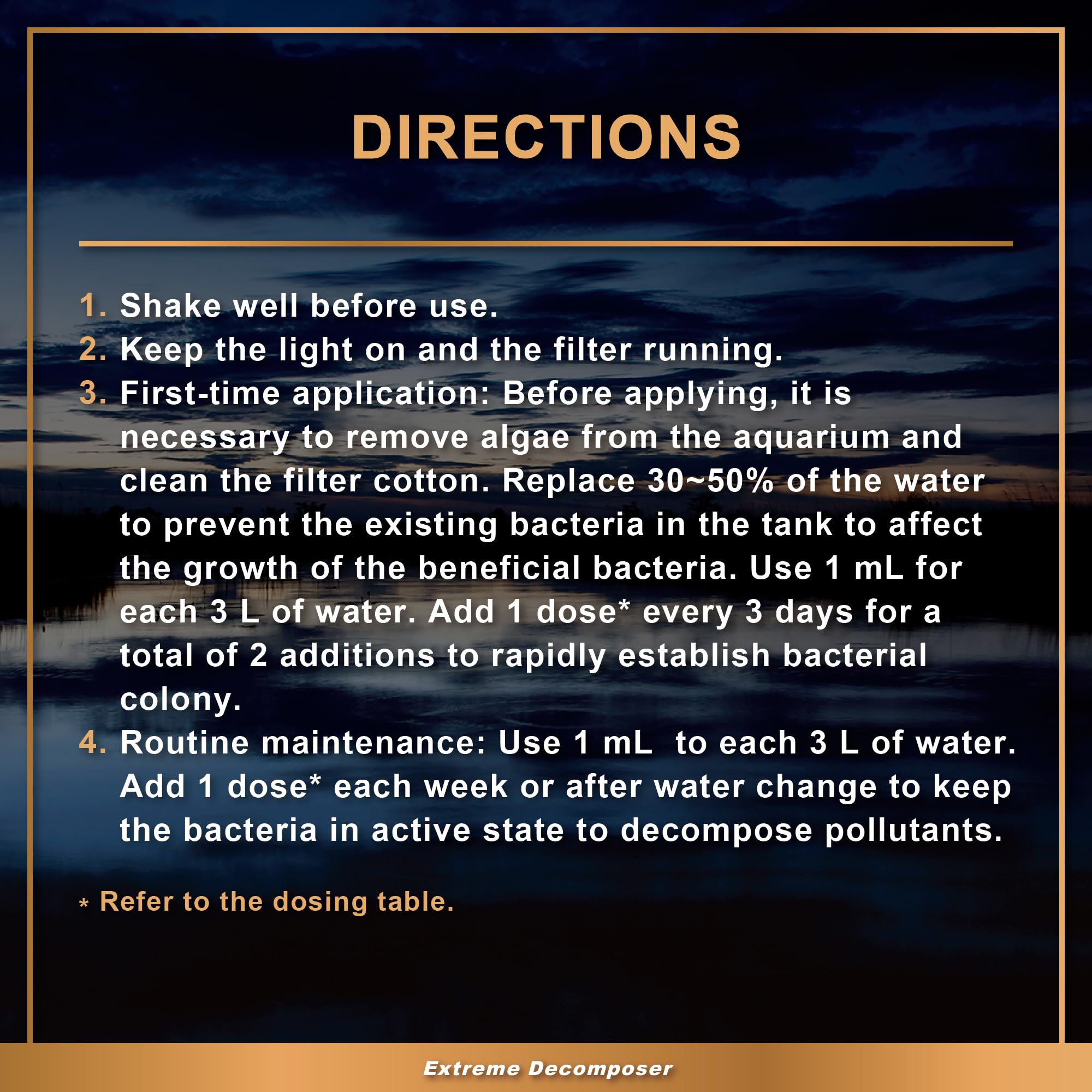 Azoo BIO XD application instructions shown in close-up.