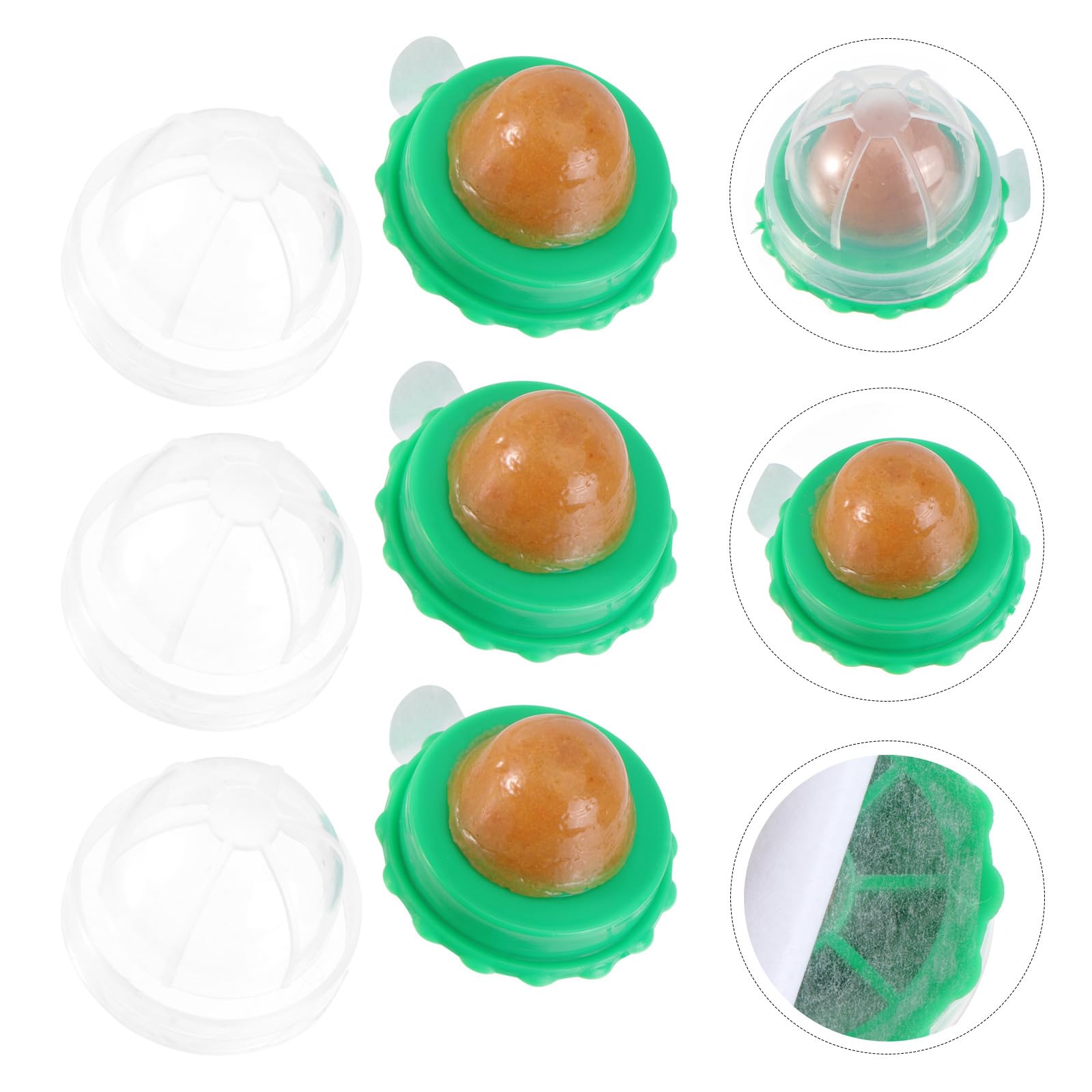 balacoo cat snack ball shown covered for storage.