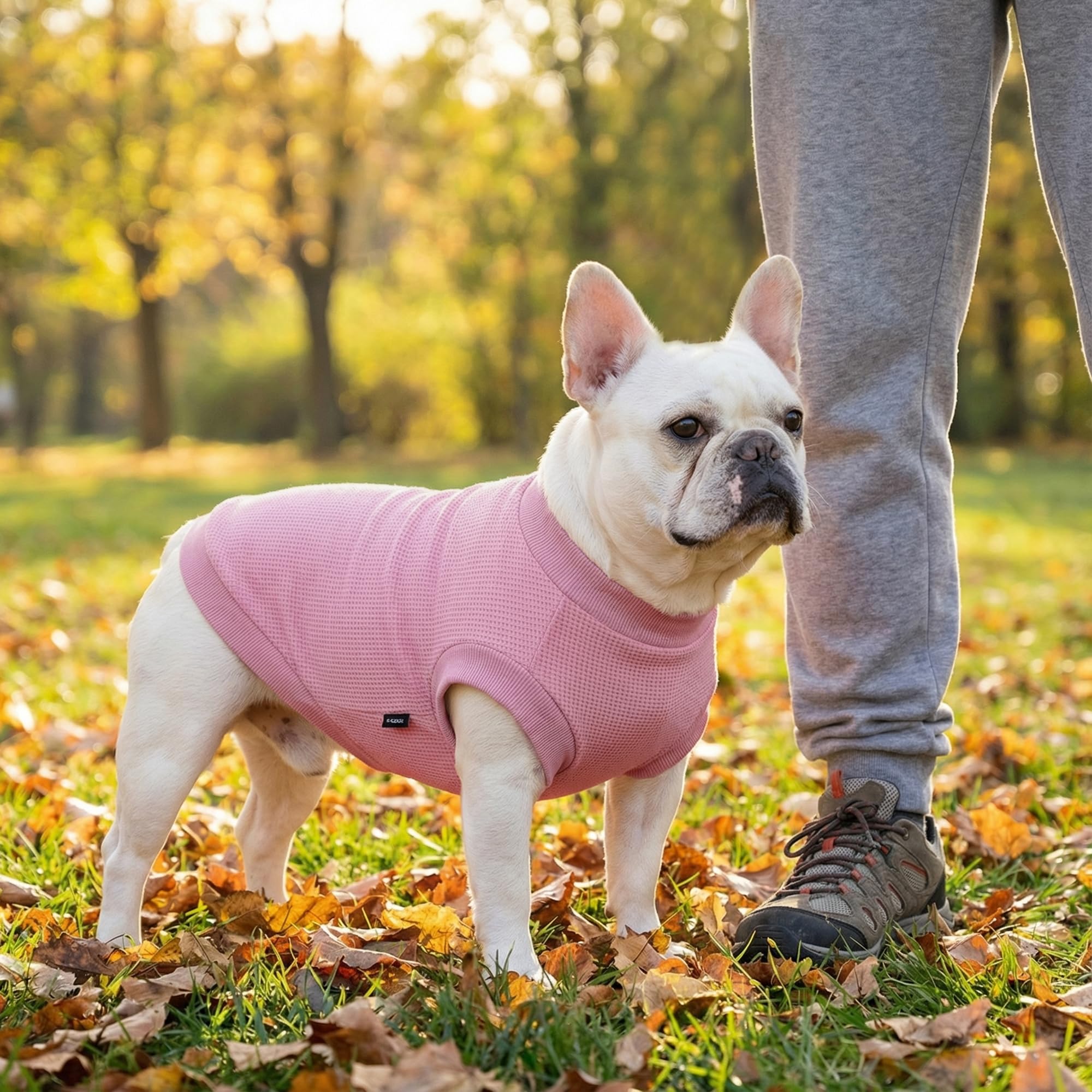 BAOBICUTE dog shirts shown in a selection of colors and styles.
