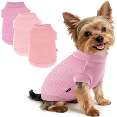 BAOBICUTE waffle dog shirts shown as a three-shirt pack.