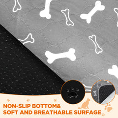 Baodan washable dog pee pad showing the soft knitted polyester top.
