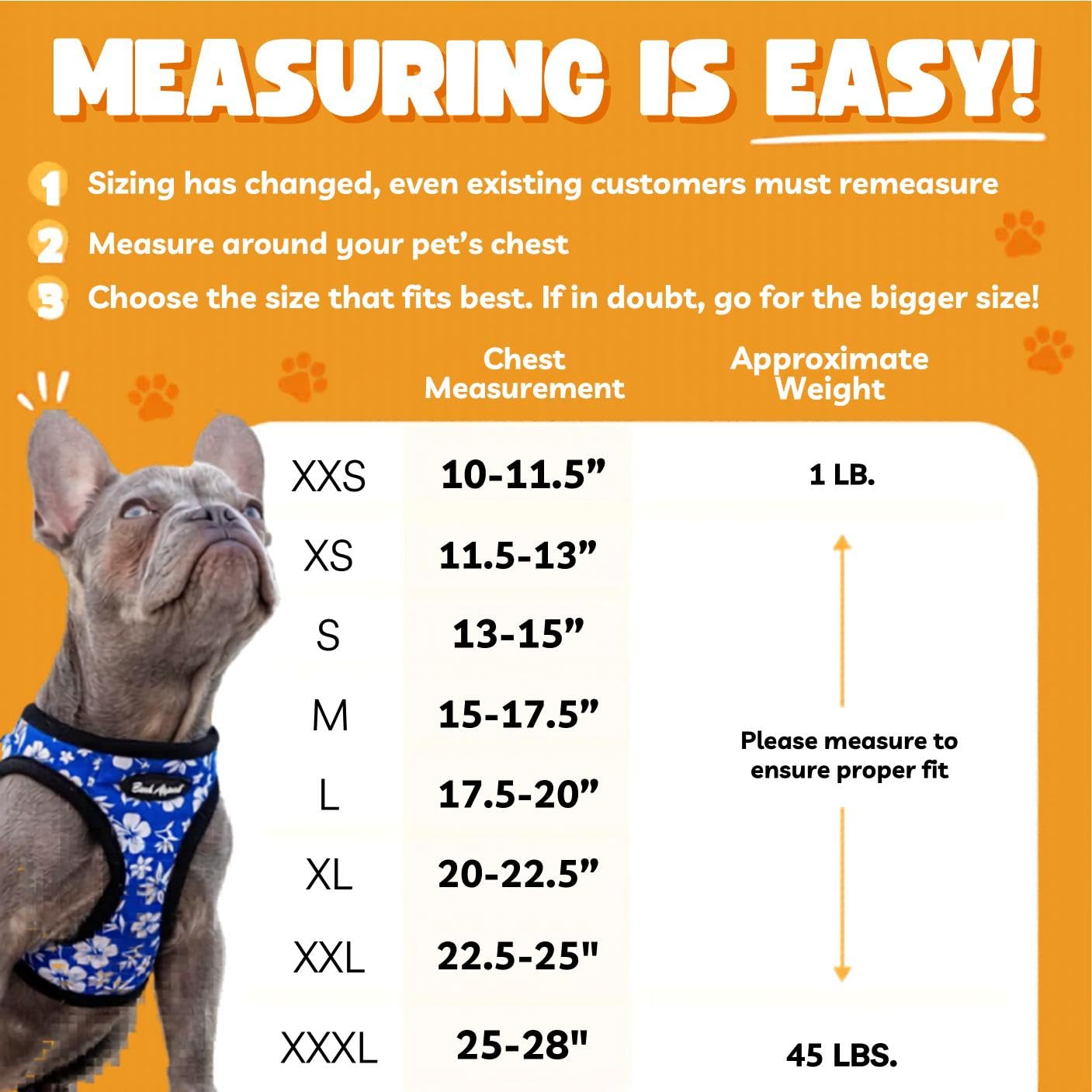 Bark Appeal dog harness shown from the side to display its step-in vest shape.