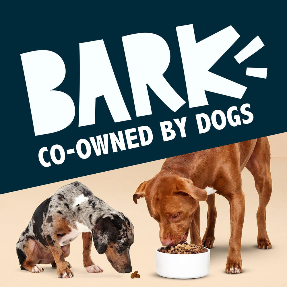 BarkBox Chicken Dog Treat Topper bottle shown from a side angle.