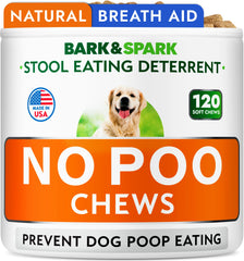 BARK&SPARK No Poo Chews shown from the front.