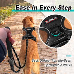 BARKBAY dog harness detail showing its adjustable straps.