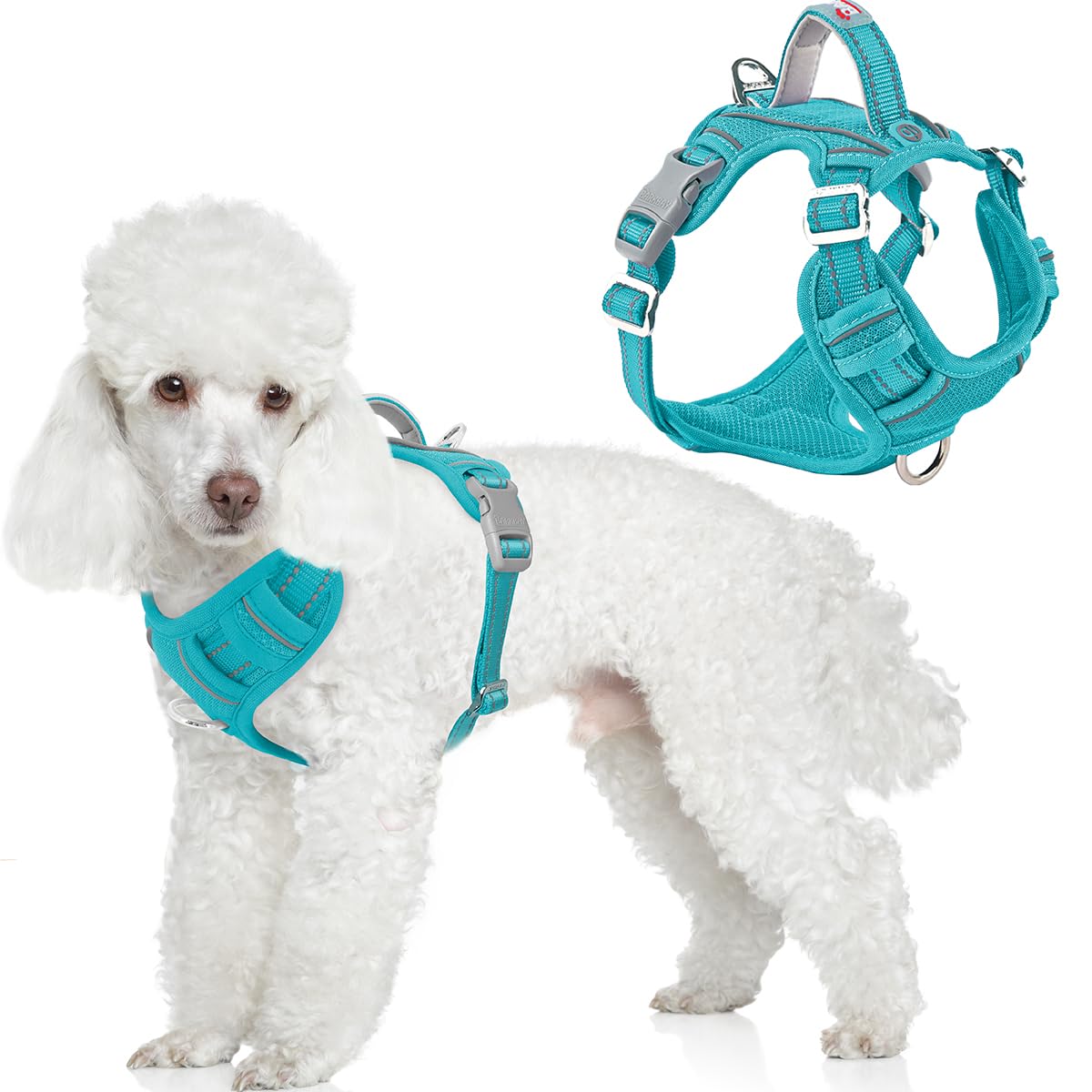 BARKBAY dog harness shown from the front.