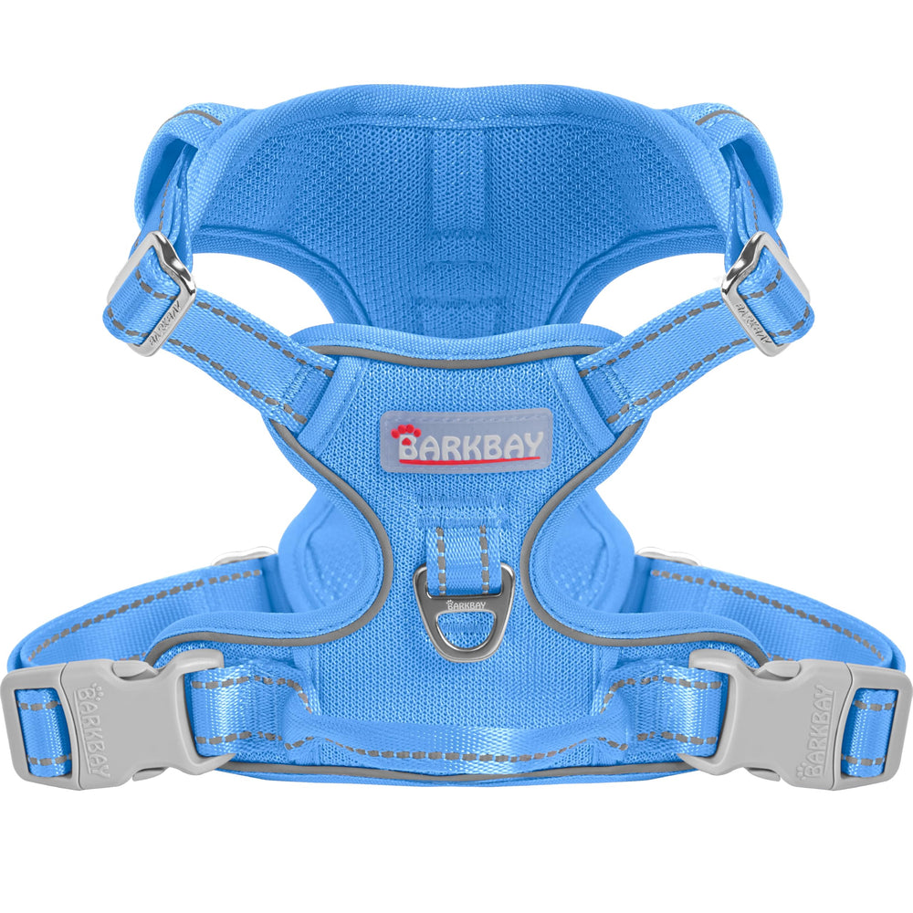 BARKBAY dog harness shown from the front in its vest-style design.