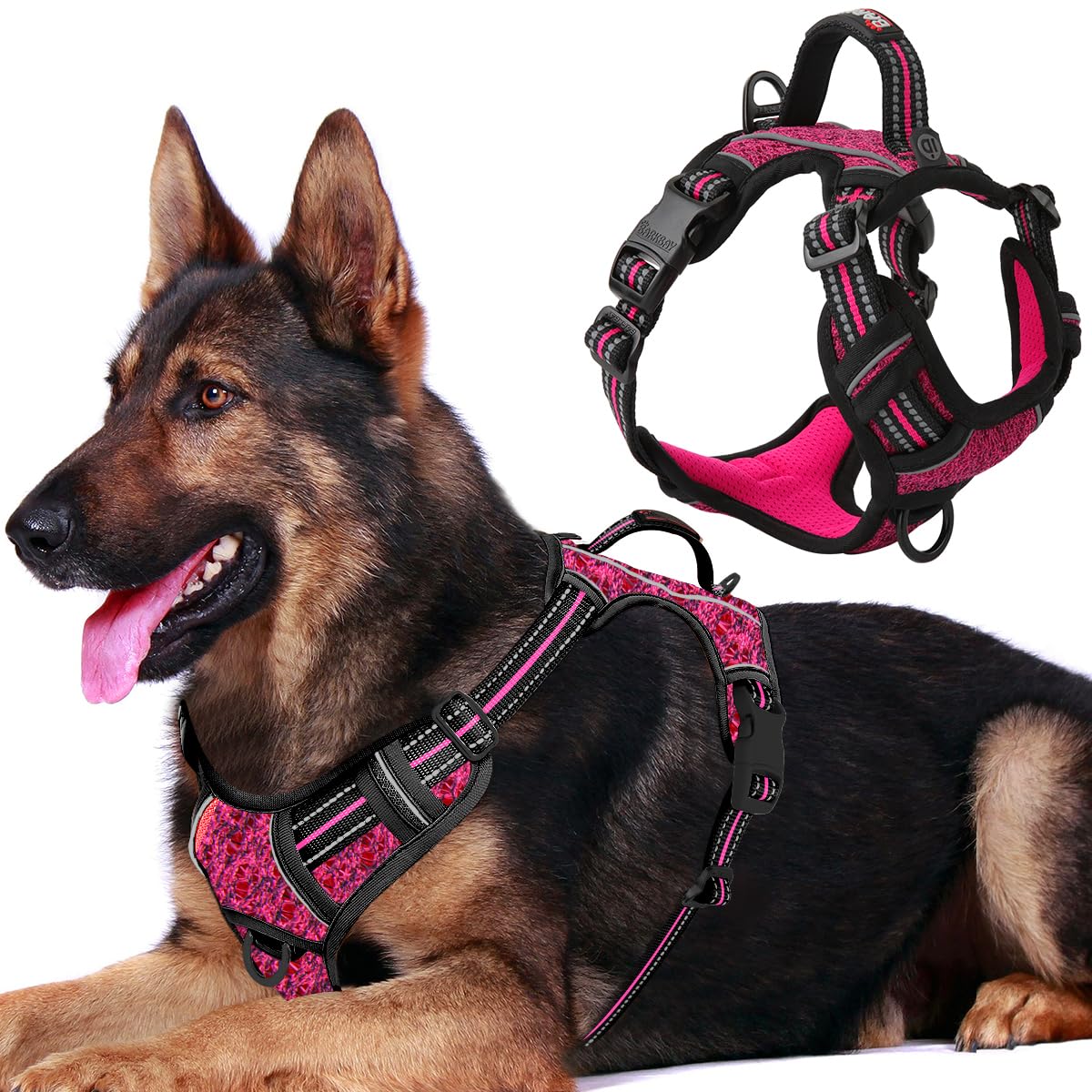 BARKBAY dog harness shown from the front.