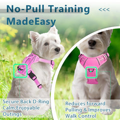 BARKBAY dog harness showing its reflective strips.