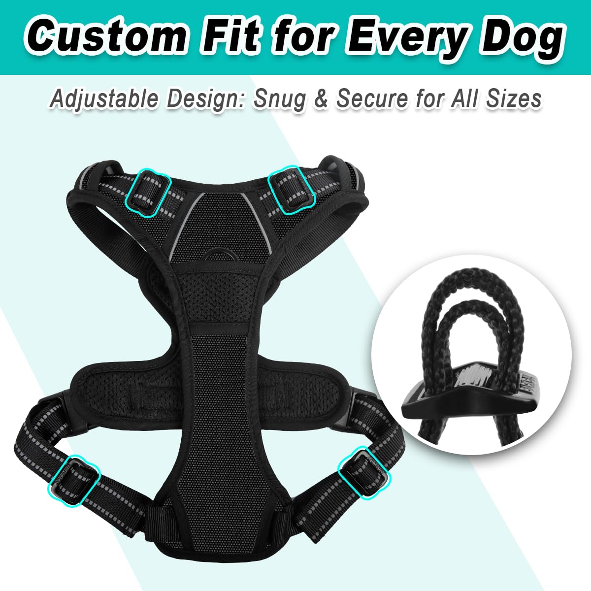 BARKBAY dog harness shown from a side angle.