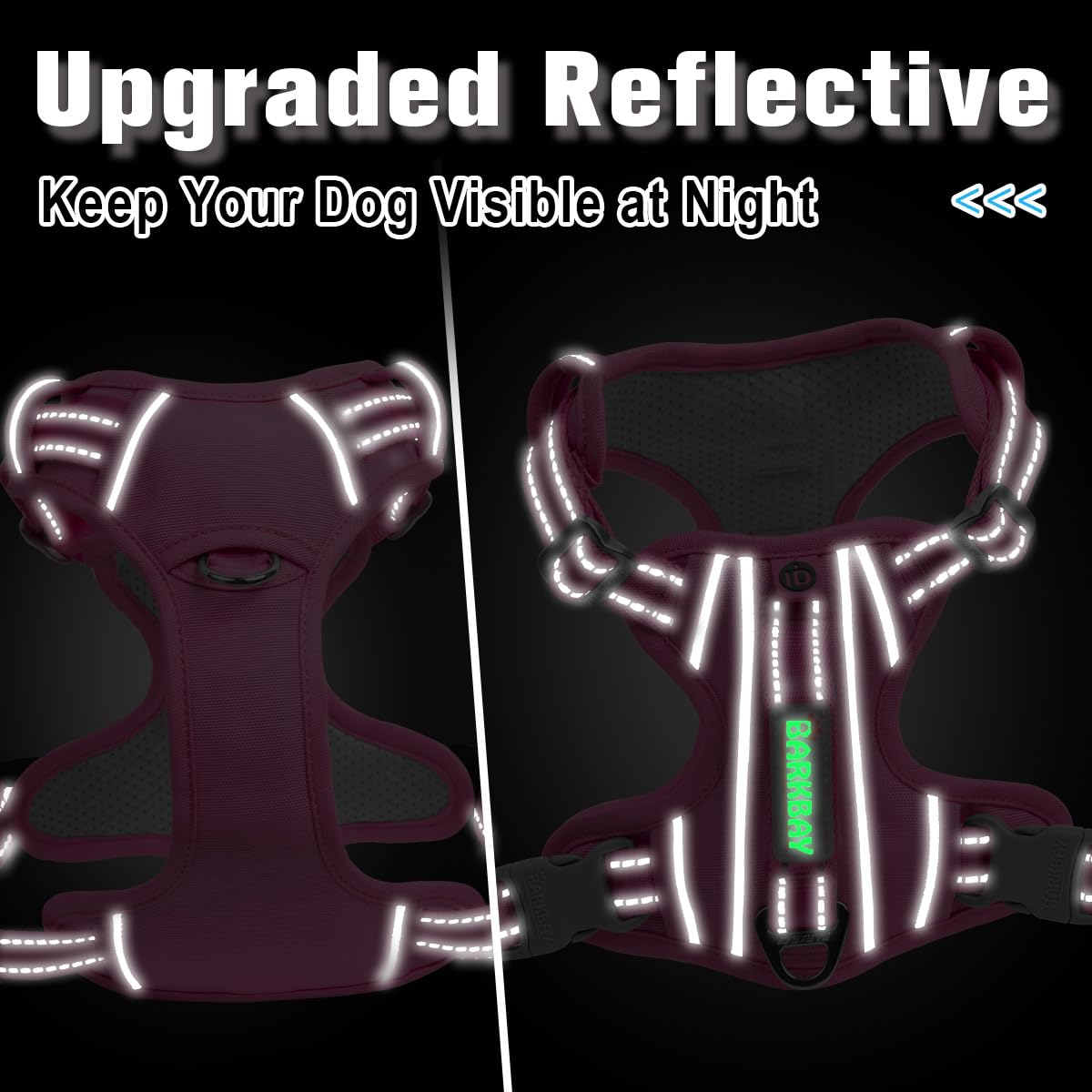 BARKBAY dog harness with the top handle visible.