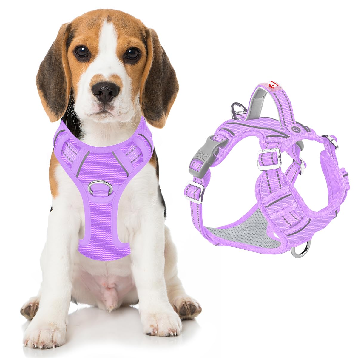 BARKBAY no-pull dog harness shown from the front.
