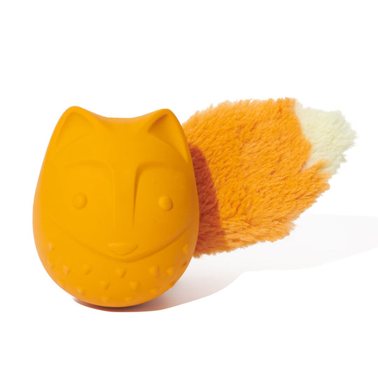 BarkBox Franz the Fox dog toy shown from the front.