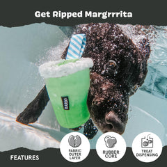 BarkBox Margrrrita dog toy showing its layered two-in-one design.