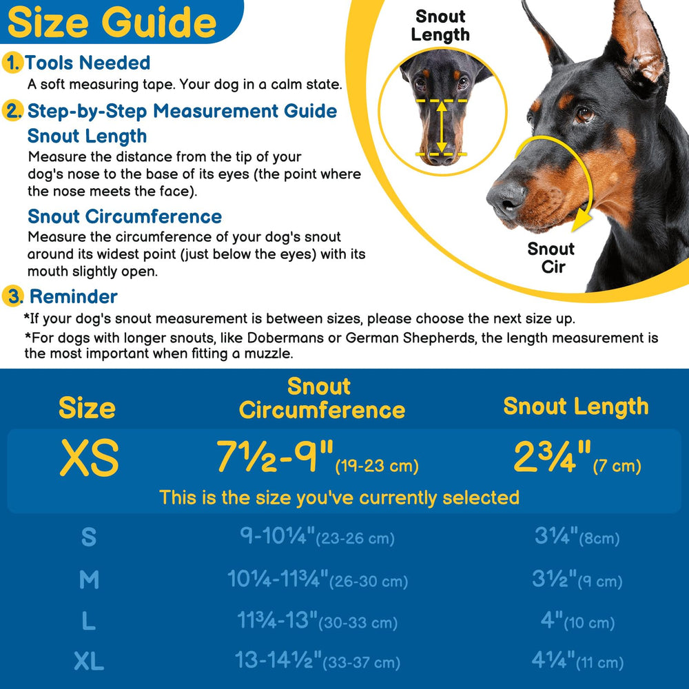 BARKLESS basket muzzle with its adjustable straps visible.