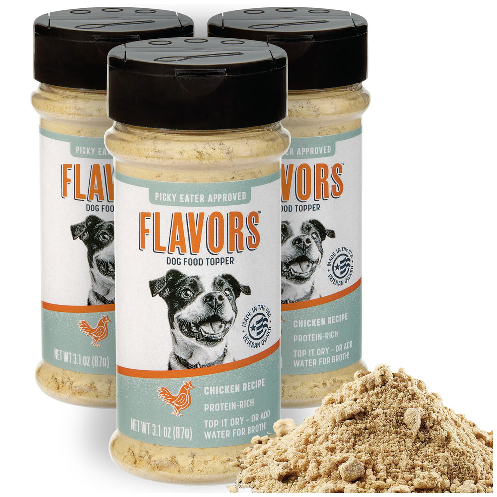 BEAUMONT BASICS FLAVORS Chicken Recipe Dog Food Topper front pack view.