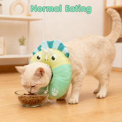 BEAUTYZOO Cat Donut Recovery Collar worn by a cat.