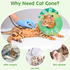 BEAUTYZOO Cat Donut Recovery Collar showing its soft PP cotton fabric.