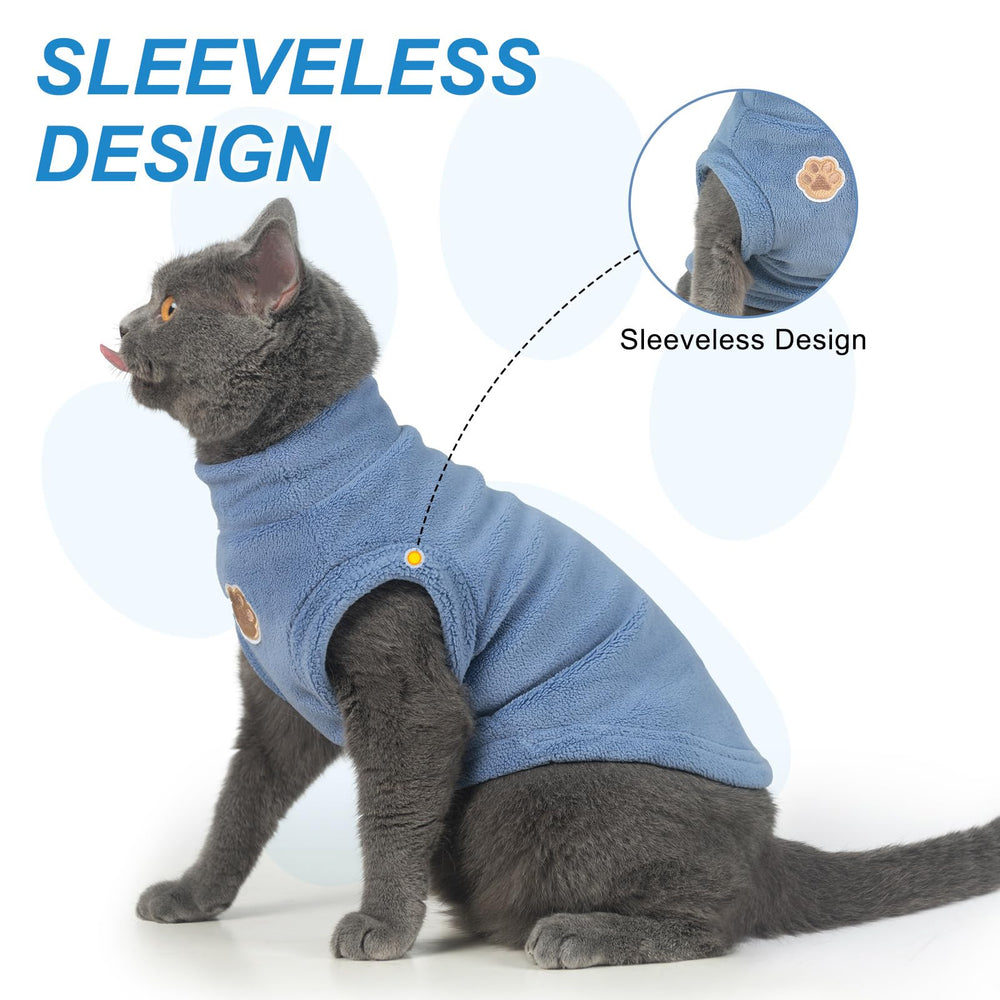 BEAUTYZOO cat sweater shown being worn by a cat.