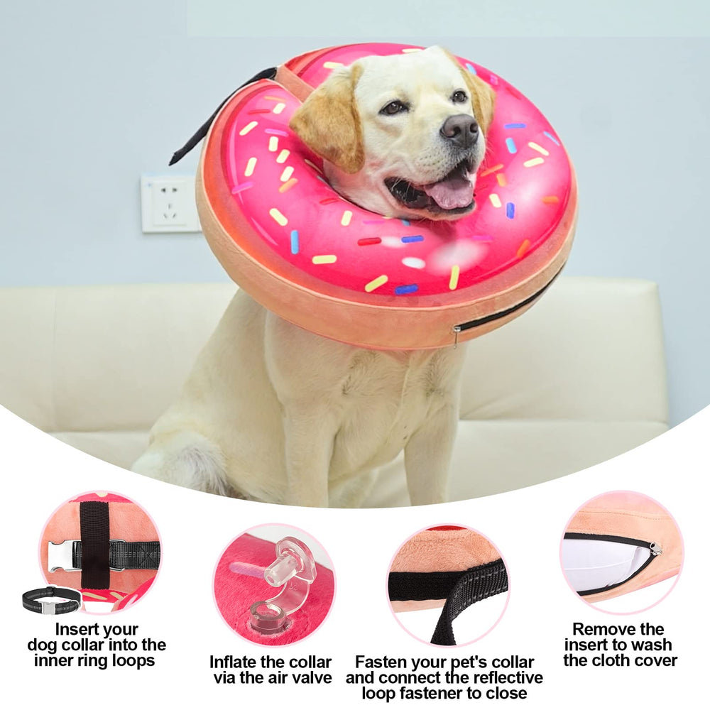 BEAUTYZOO inflatable collar inner strips shown for everyday collar threading.