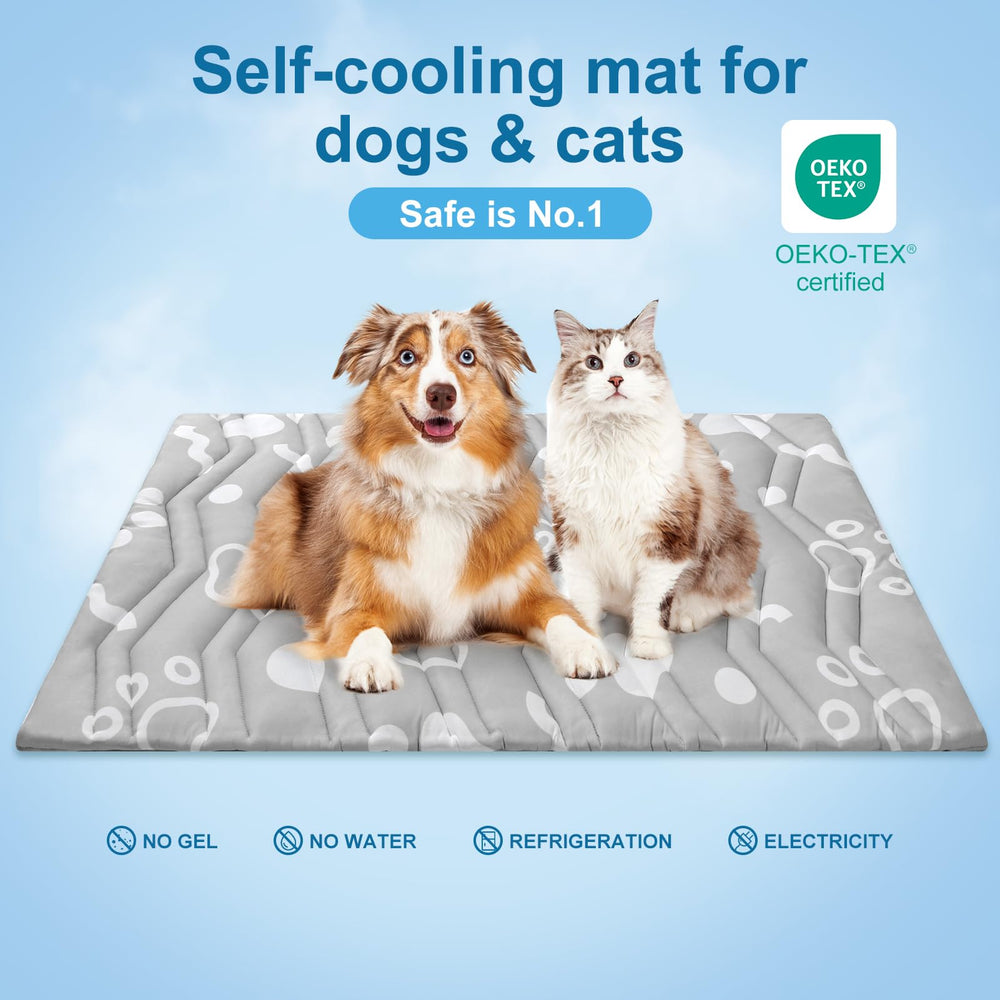 BEAUTYZOO Dog Bed Mat folded for storage or carrying.