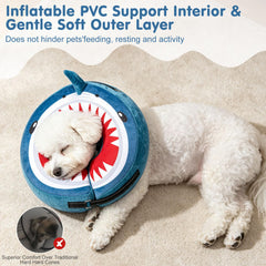 BEAUTYZOO Dog Donut Collar showing the inner strips for threading a pet’s collar.