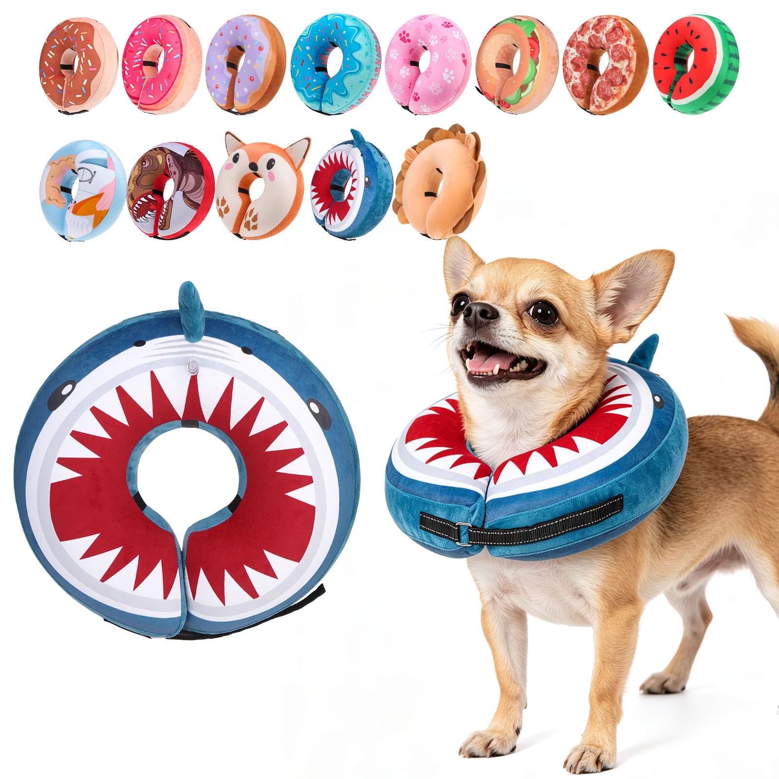 BEAUTYZOO Dog Donut Collar shown from the front.