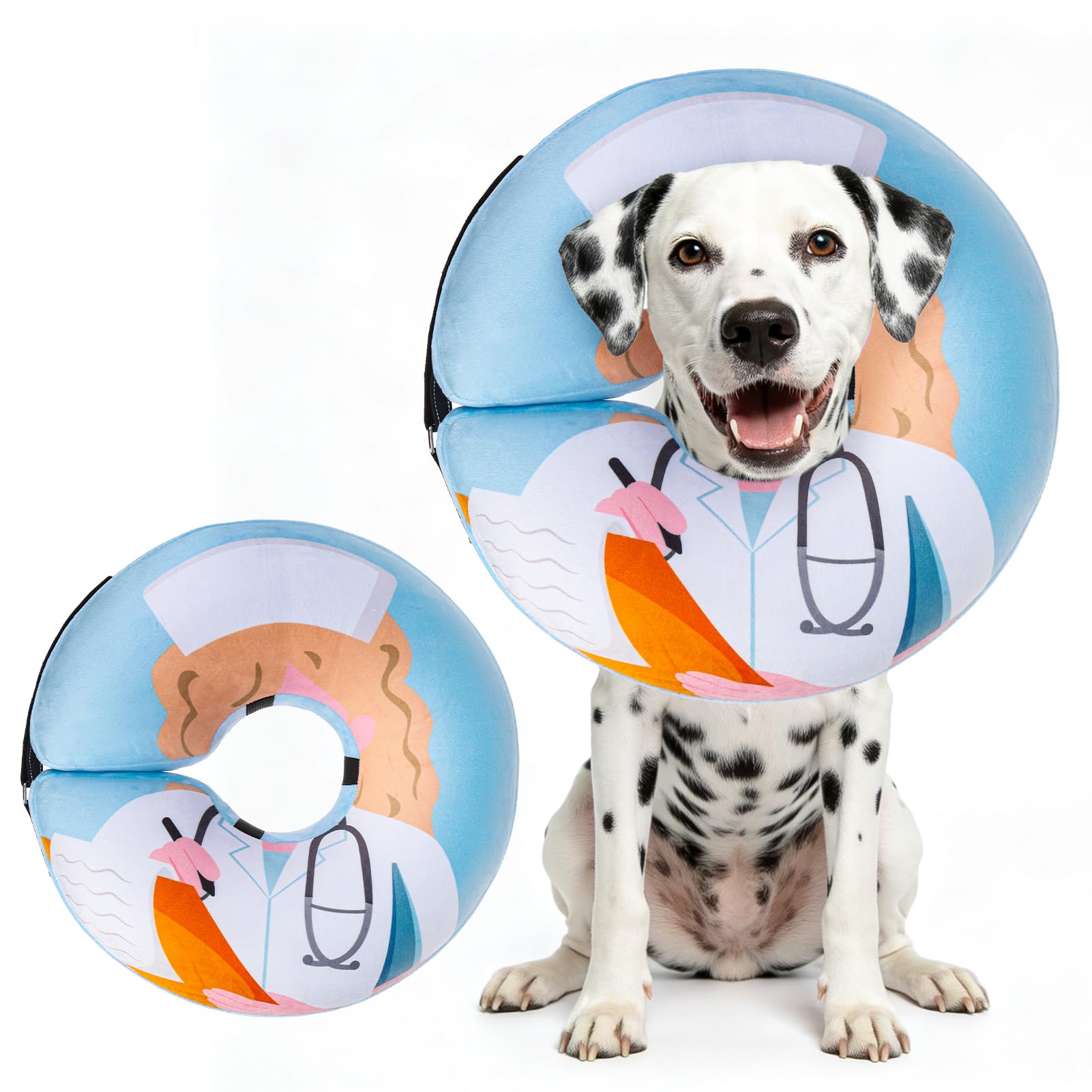 BEAUTYZOO Dog Donut Collar shown from the front.