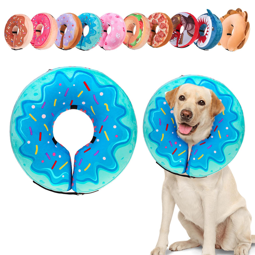 BEAUTYZOO dog donut collar shown from the front.