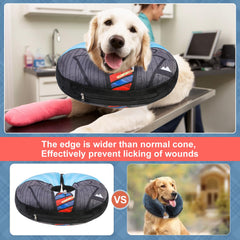 BEAUTYZOO dog donut collar worn by a pet during recovery.