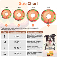 BEAUTYZOO dog donut collar showing its inflated ring shape.