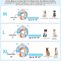 BEAUTYZOO Dog Donut Collar shown in side profile.