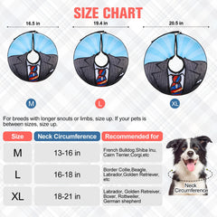 BEAUTYZOO dog donut collar shown from a side angle.