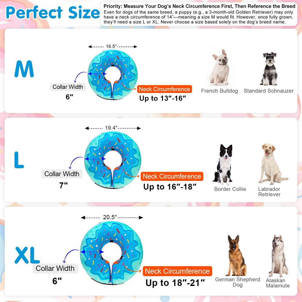 BEAUTYZOO dog donut collar shown on a pet during recovery.
