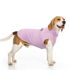 BEAUTYZOO dog fleece vest shown from the front in pink.