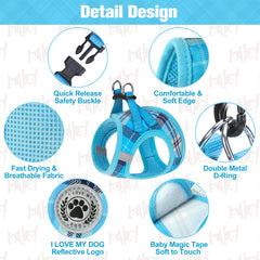 BEAUTYZOO dog harness buckle and hook-and-loop fastening detail.