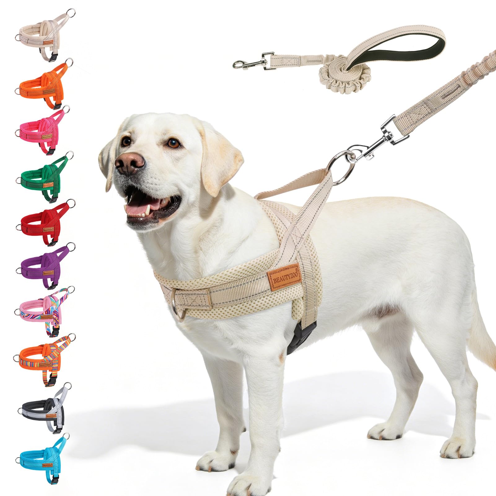 BEAUTYZOO dog harness shown from the front.