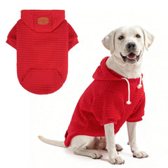 BEAUTYZOO Dog Hoodie shown from the front with its hood and long sleeves.