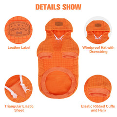 BEAUTYZOO dog hoodie detail showing the mini pocket for small items.
