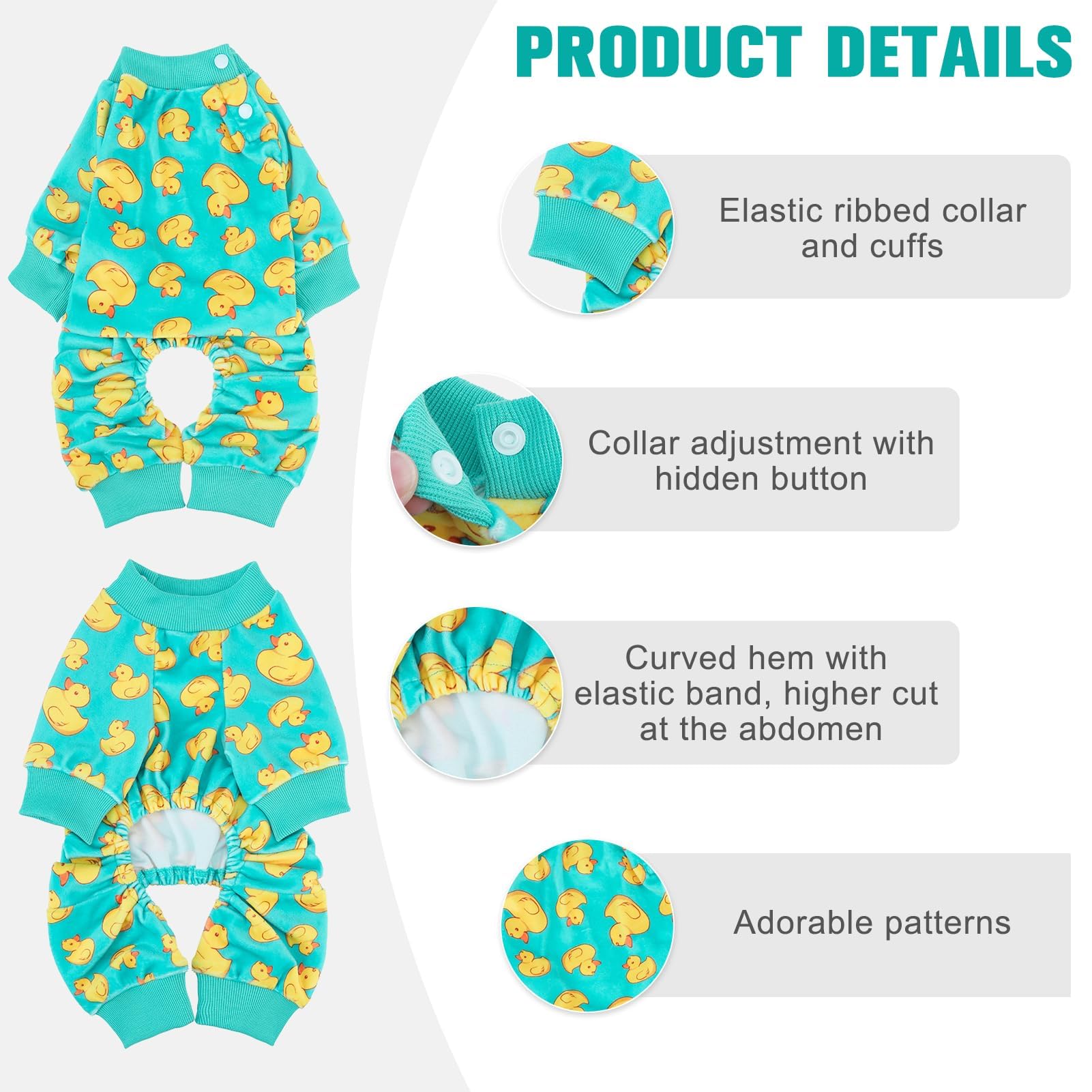 BEAUTYZOO dog pajamas shown close up to display the crystal-velvet fabric.