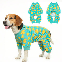 BEAUTYZOO dog pajamas shown from the front, highlighting the overall garment design.