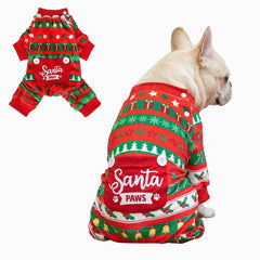 BEAUTYZOO Dog Christmas Pajamas shown from the front.