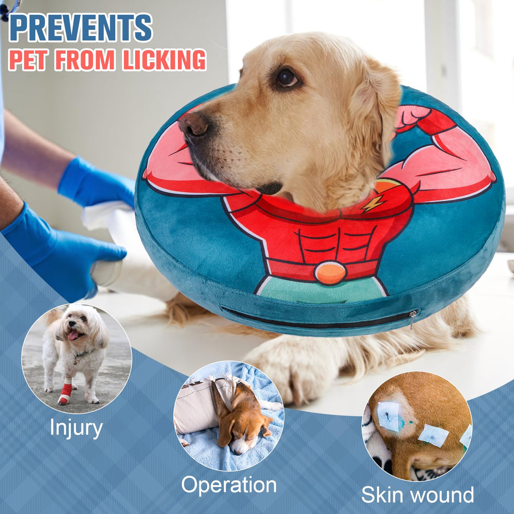 BEAUTYZOO donut collar worn by a pet during recovery.