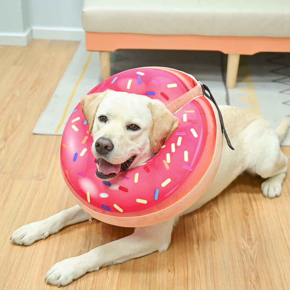 BEAUTYZOO donut collar with its removable liner and coverlet shown.