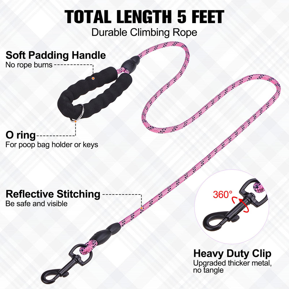 BEAUTYZOO small dog harness and leash set showing reflective details on the vest and leash.