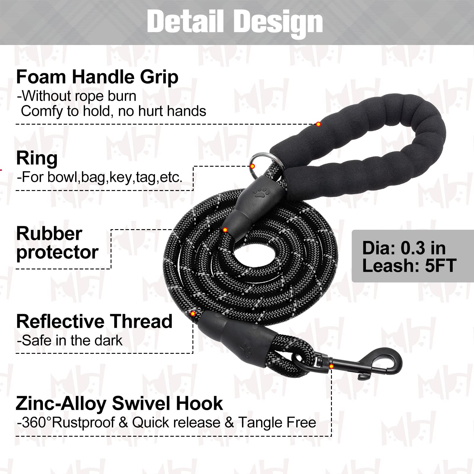 BEAUTYZOO XS dog harness close-up showing its two leash attachment rings.