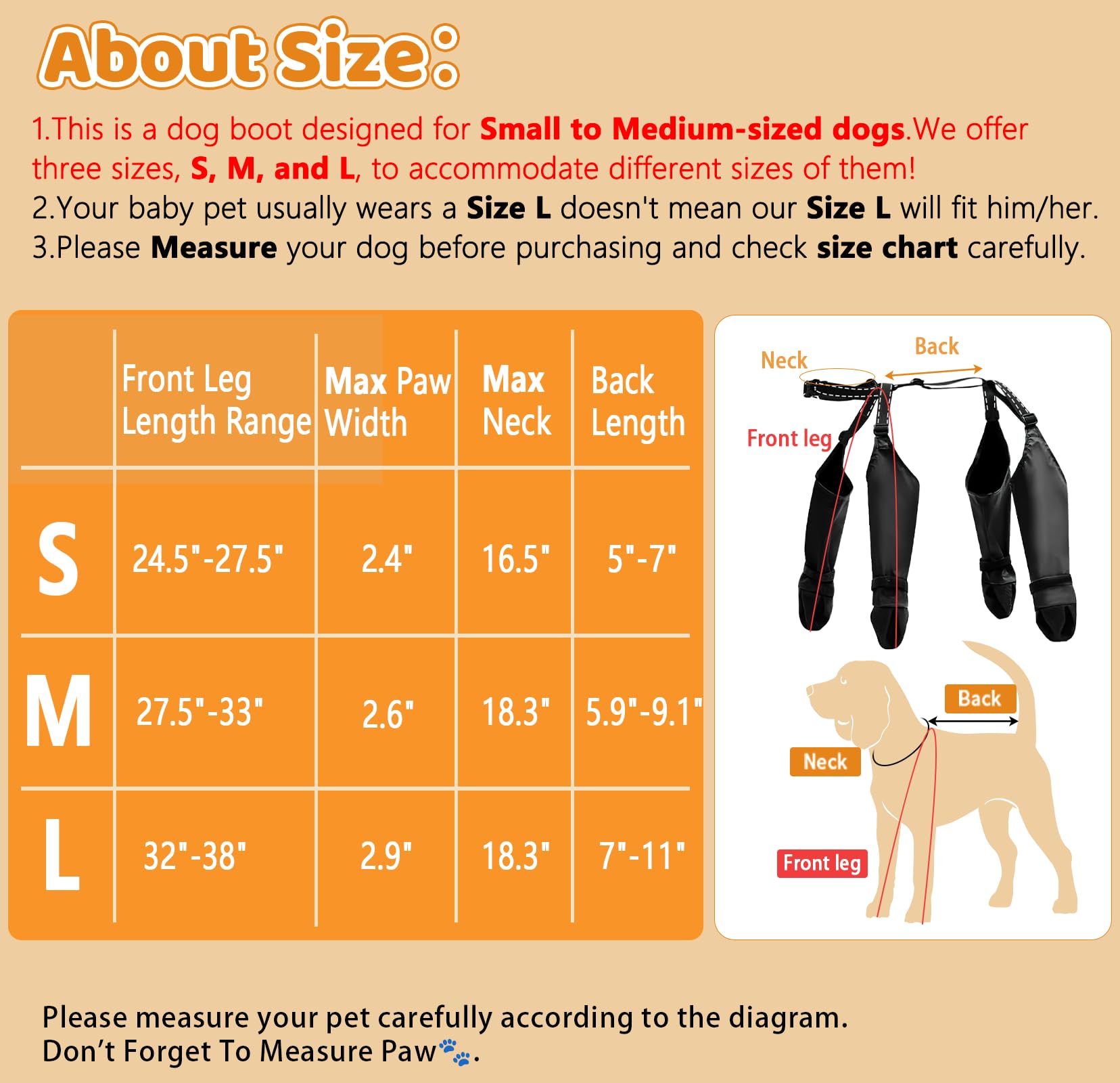 BECEMURU dog boots shown close up to highlight the waterproof fabric.