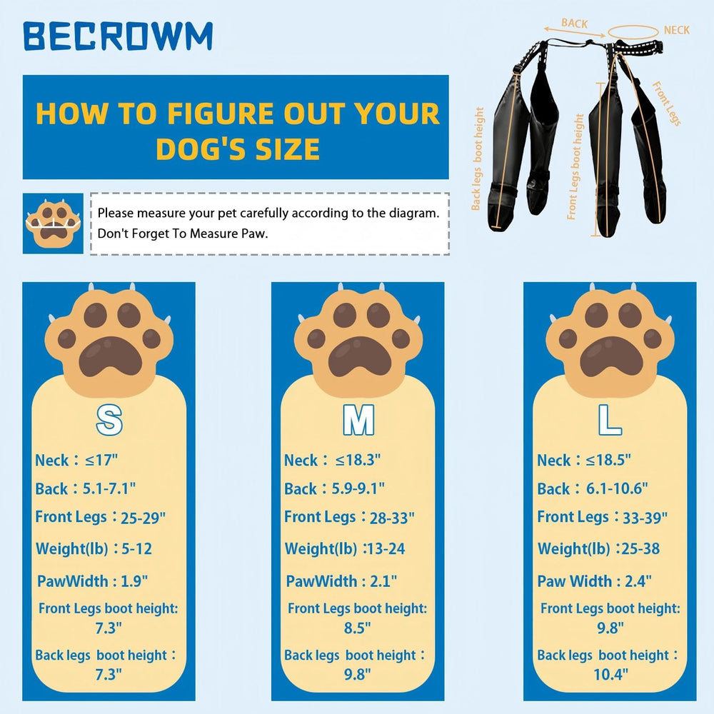 BECROWM dog boots with a close view of the soft, flexible fabric.